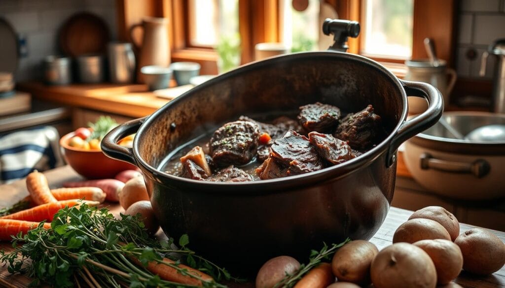 Dutch oven braised venison Dutch oven braised venison