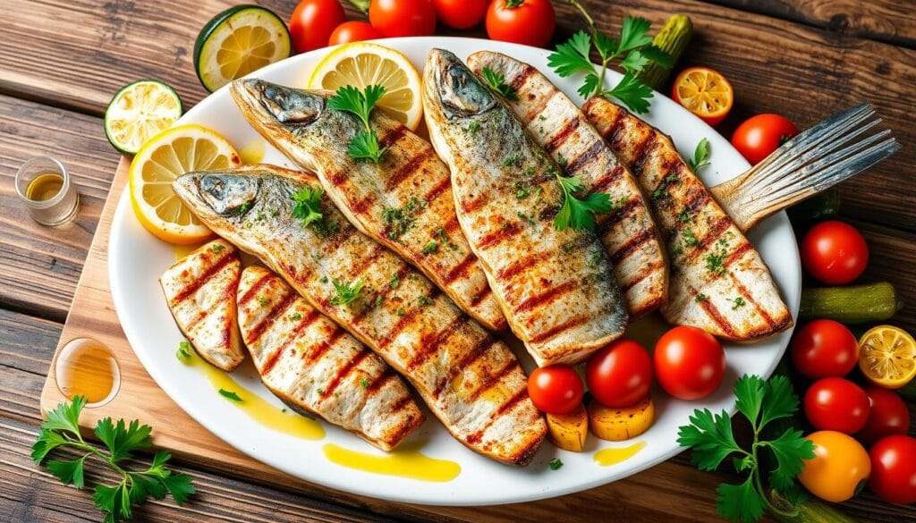 Mediterranean fish and vegetables Mediterranean fish and vegetables