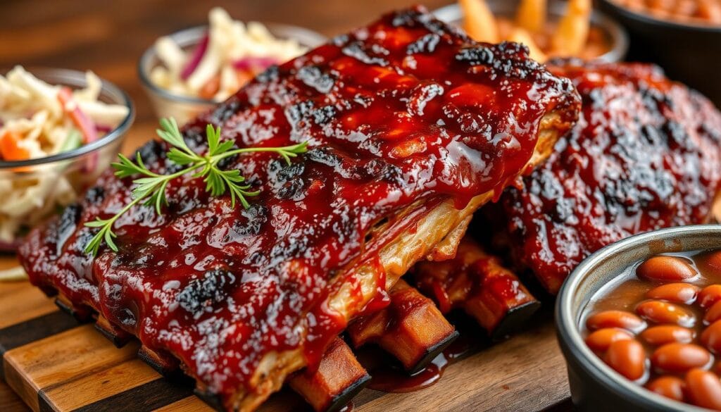 Memphis-style BBQ ribs Memphis-style BBQ ribs