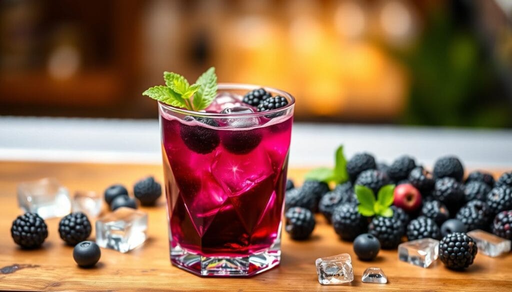 blackberry crown cocktail