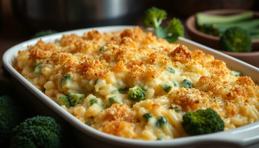 broccoli and cheddar rice casserole