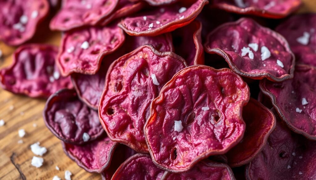 crispy purple sweet potato chips crispy purple sweet potato chips