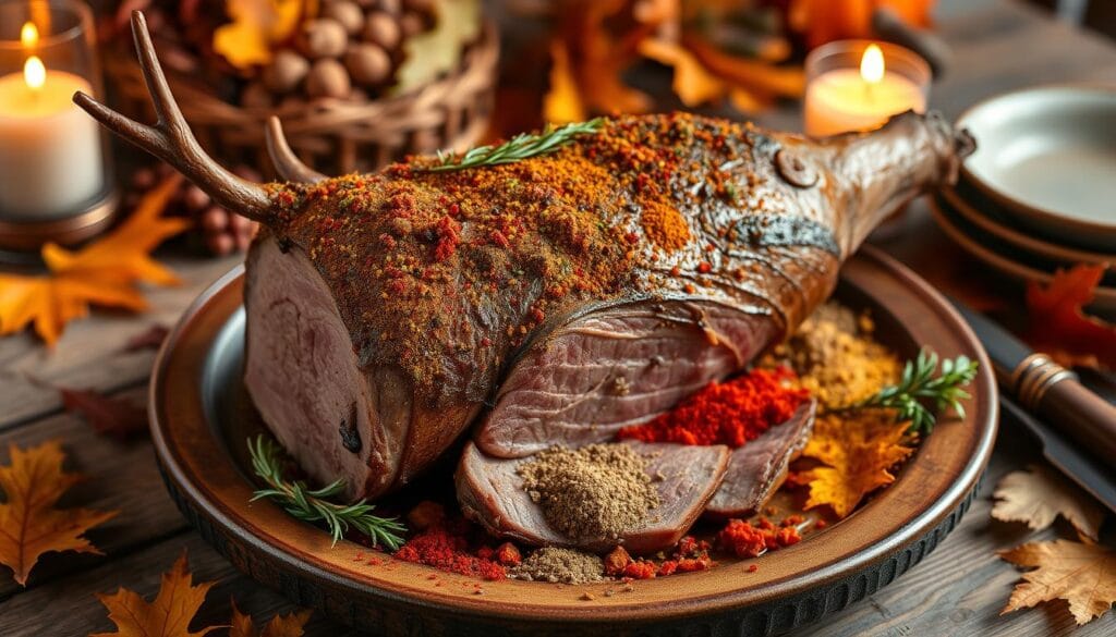 deer roast with spice rub deer roast with spice rub