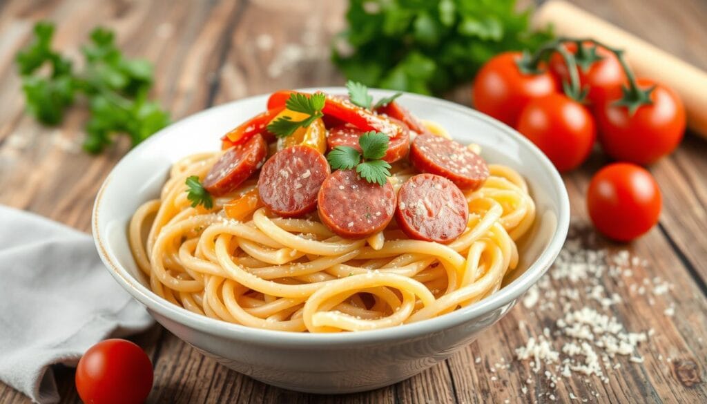 delicious kielbasa pasta delicious kielbasa pasta