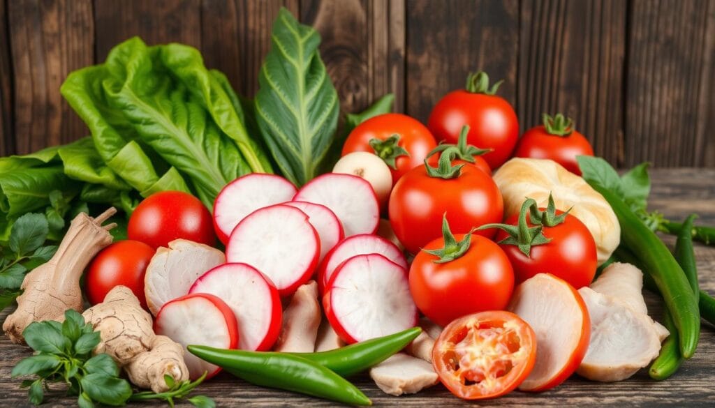 healthy sinigang ingredients