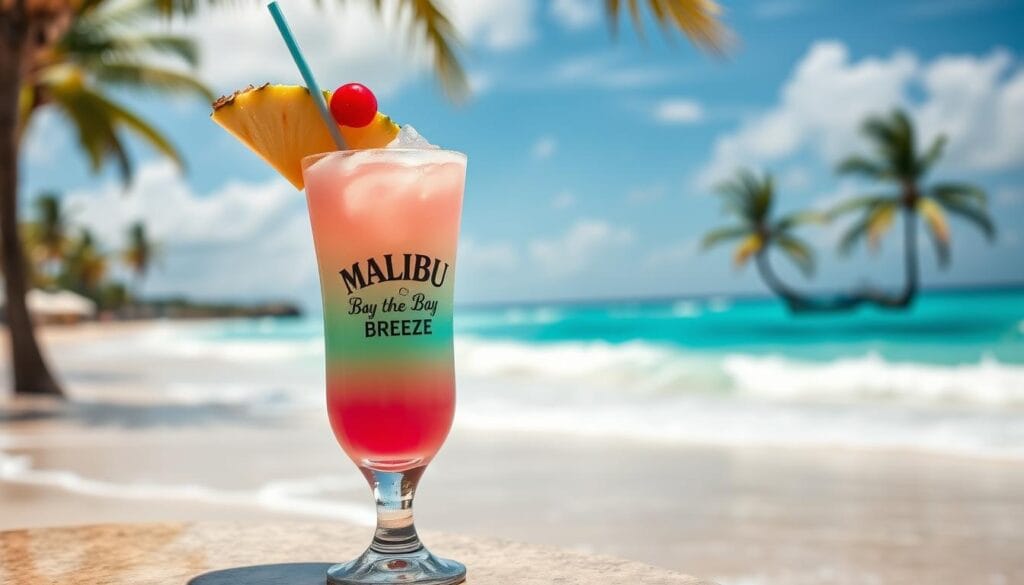 malibu bay breeze cocktail glass malibu bay breeze cocktail glass