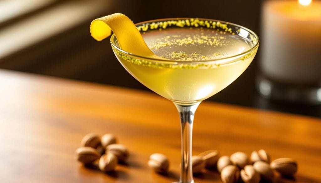pistachio martini garnish pistachio martini garnish