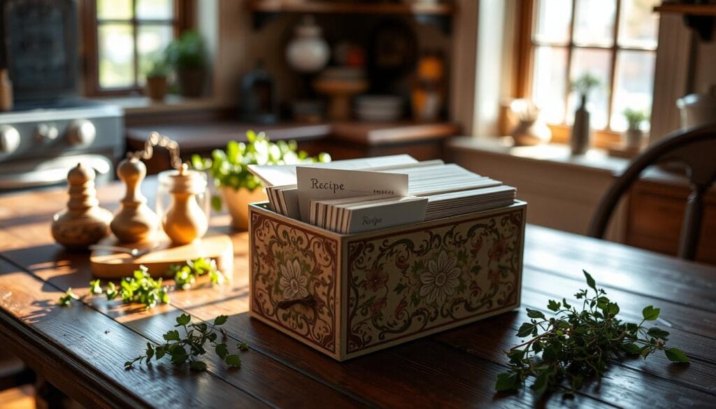 recipe card box recipe card box