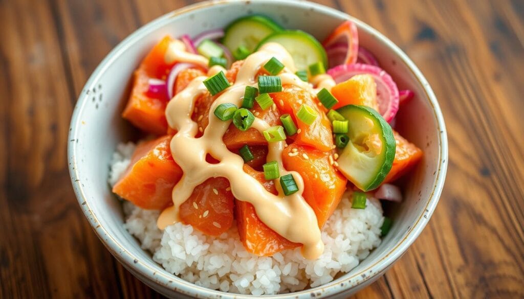 spicy mayo salmon poke recipe spicy mayo salmon poke recipe