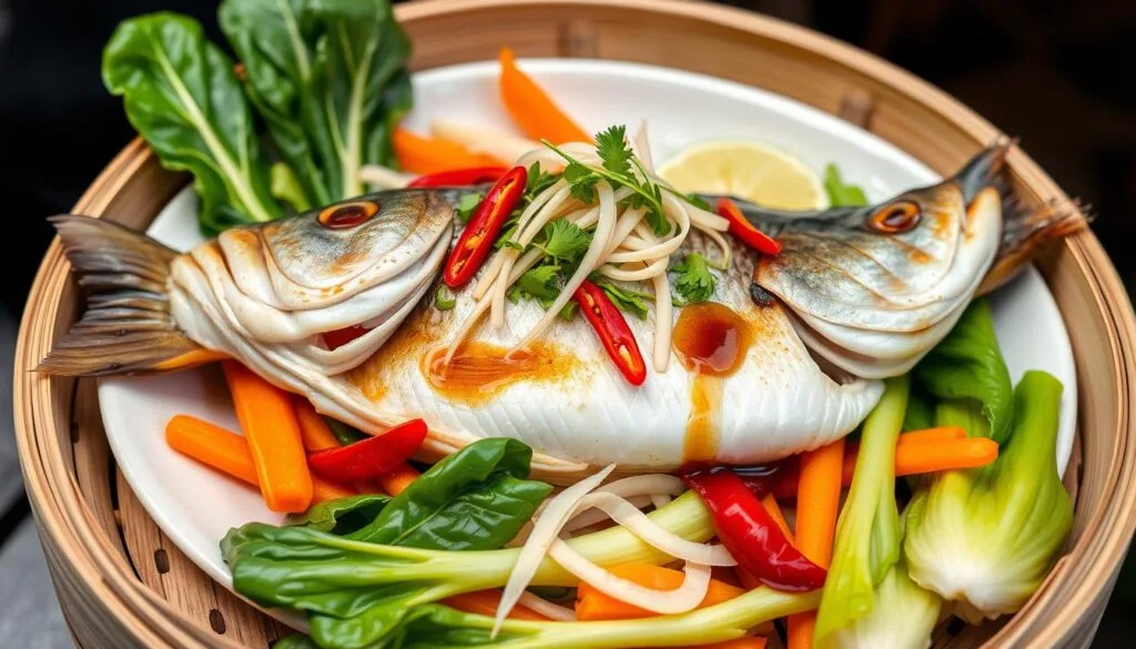 steamed striped bass steamed striped bass